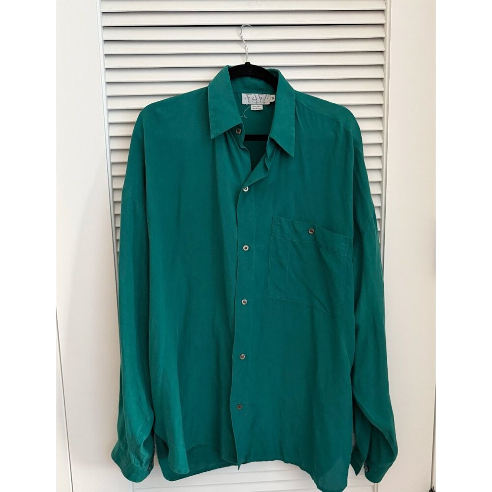 Vintage 100% Silk Shirt Size Medium